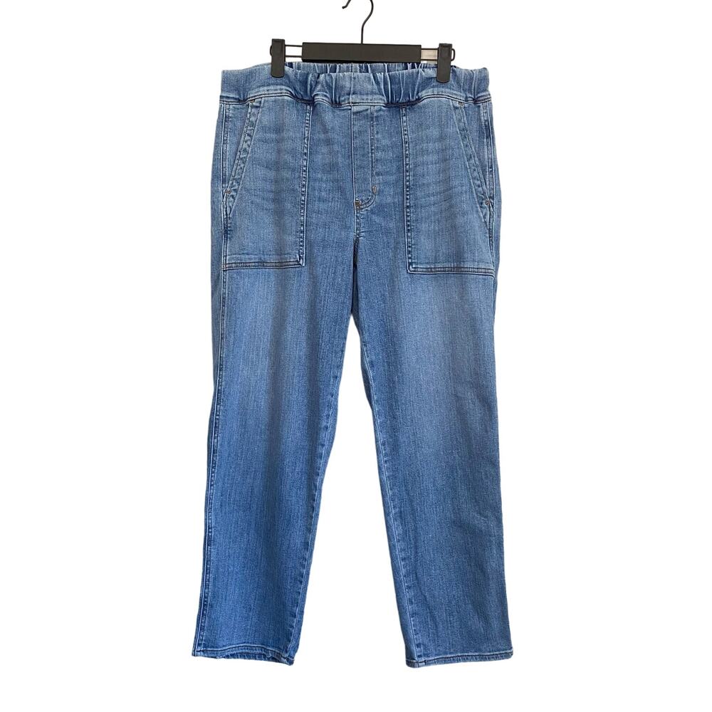 Madewell Pull On Relaxed Straight Leg Jeans M